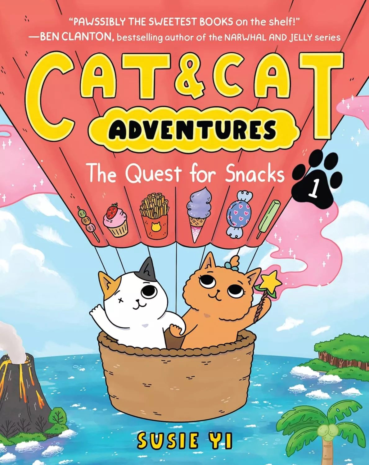 Cover of Cat &amp; Cat Adventures: The Quest for Snacks by Susie Yi.