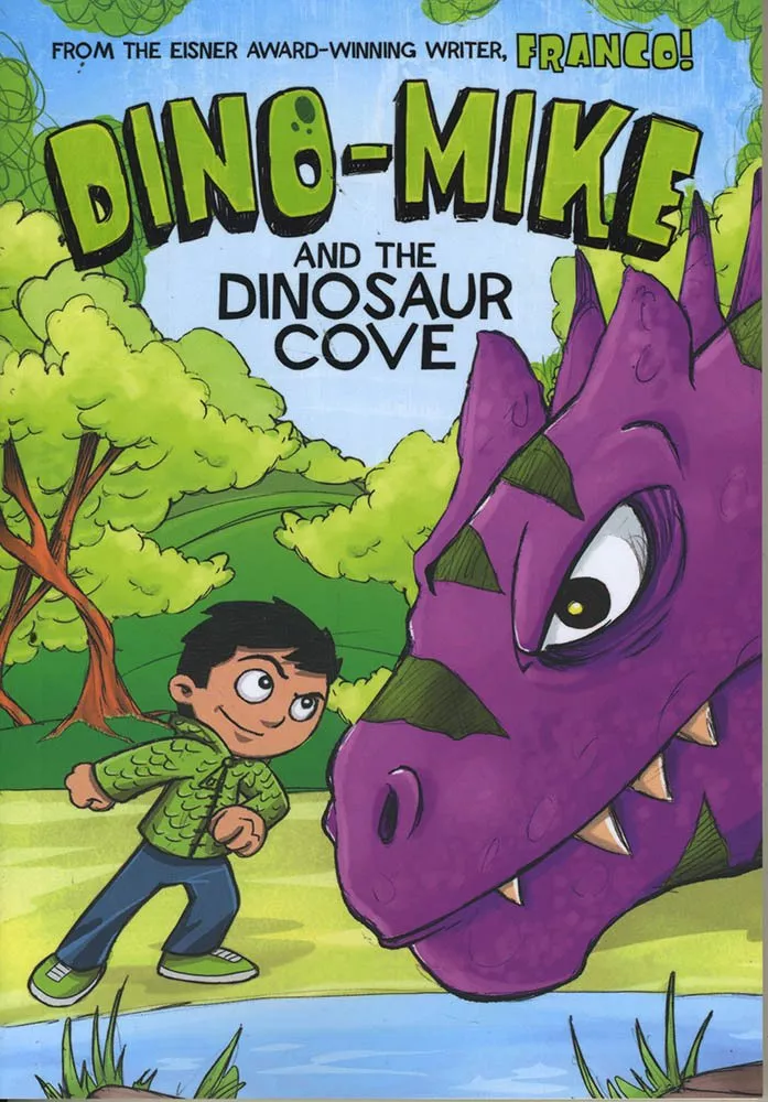 Cover of Dino-Mike and the Dinosaur Cove by Franco Aureliani.