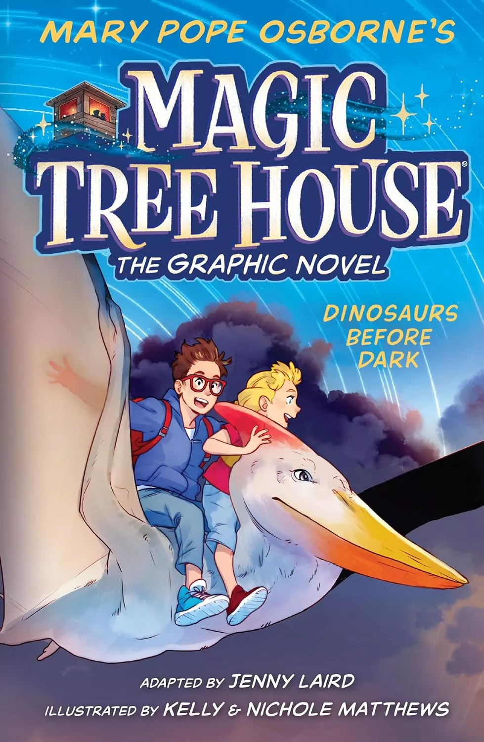Cover of Magic Treehouse Graphic Novel Dinosaurs Before Dark