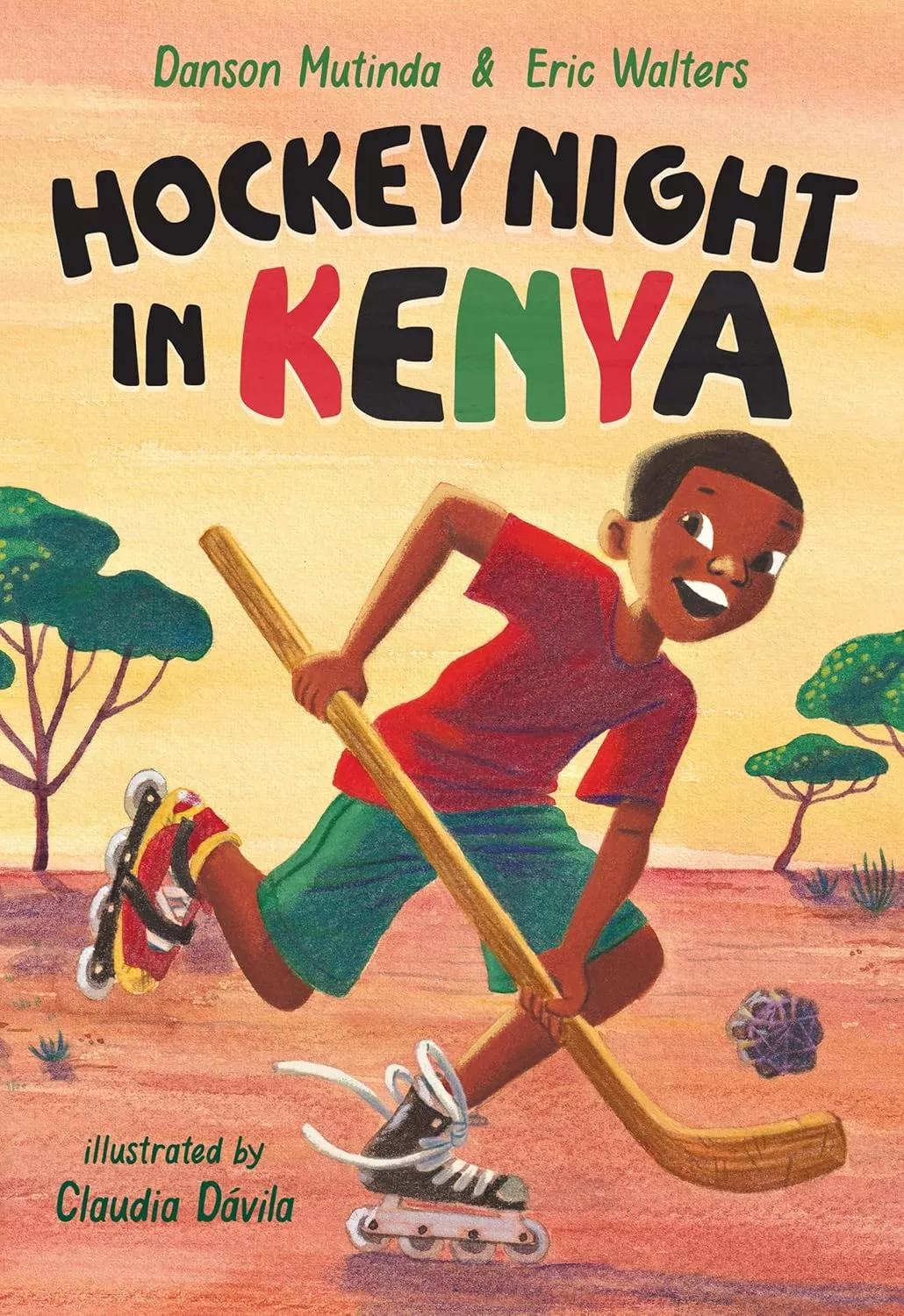 Cover of Hockey Night in Kenya by Dawson Mutinda.