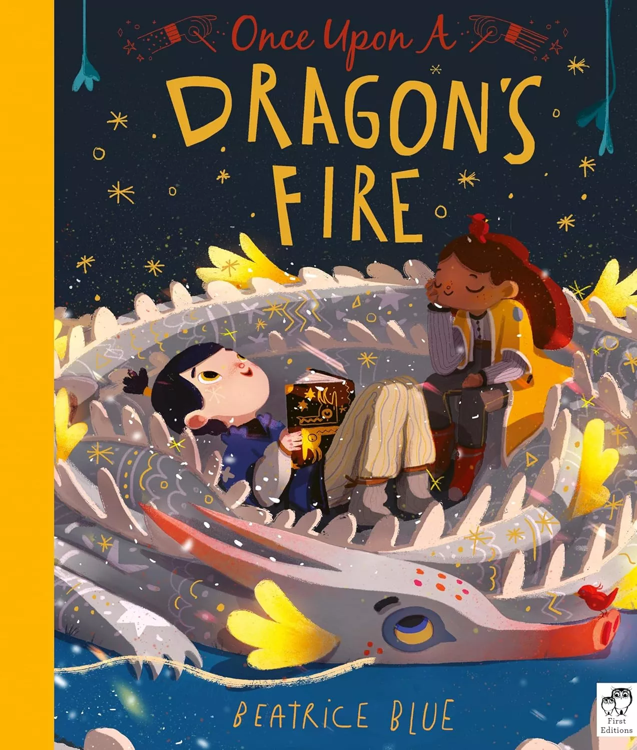 Cover of Once Upon a Dragon's Fire Beatrice Blue.