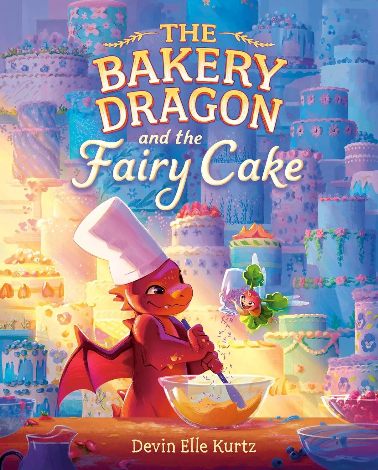 Cover of The Bakery Dragon and the Fairy Cake by Devin Elle Kurtz.
