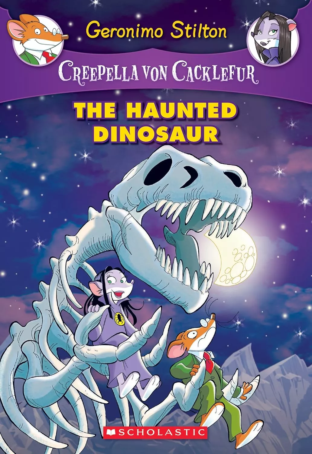 Cover of The Haunted Dinosaur by Geronimo Stilton.