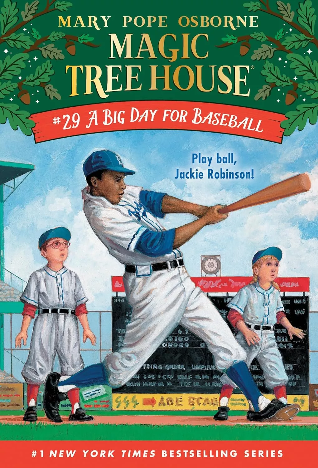 Cover of Magic Treehouse: A Big Day for Baseball by Mary Pope Osbourne.