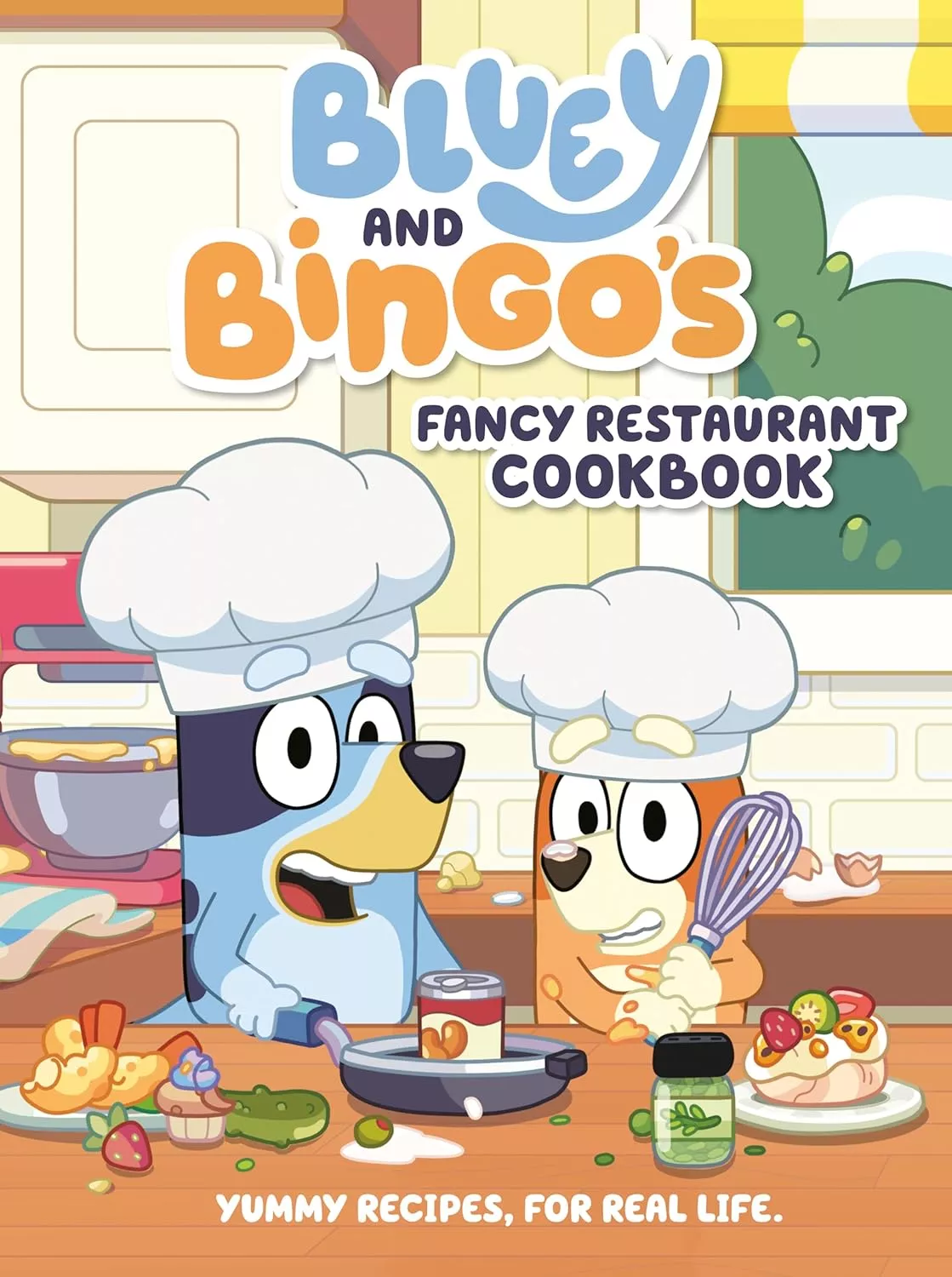 Cover of Bluey and Bingo's Fancy Restaurant Cookbook.