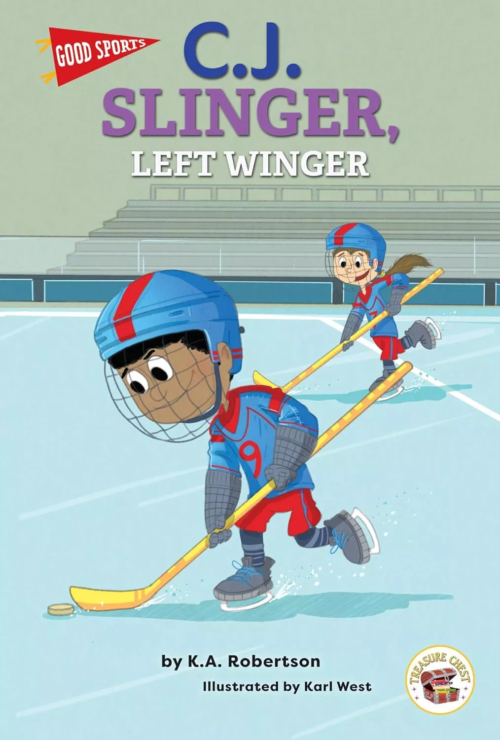 Cover of C.J. Slinger, Left Winger by K.A. Robertson.