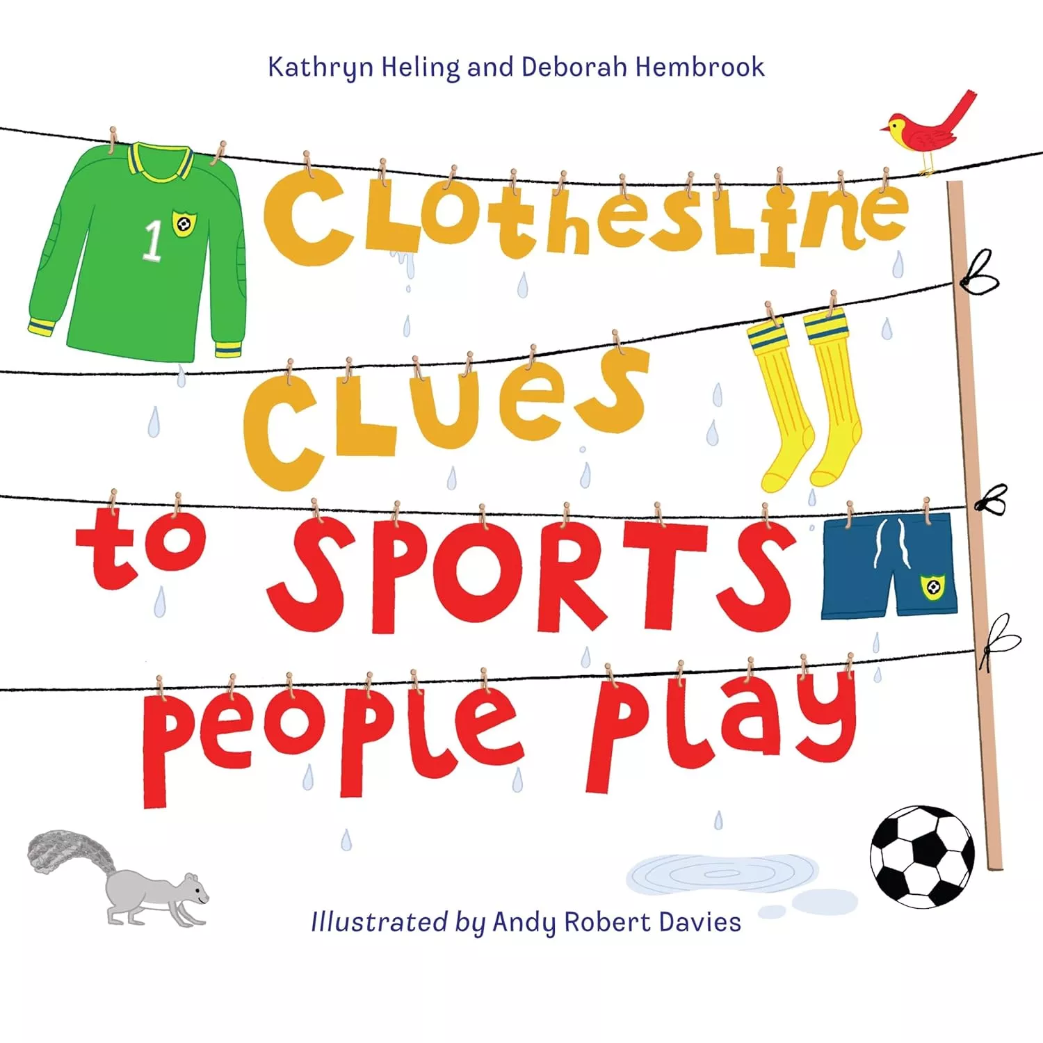 Cover of Clothesline Clues to Sports People Play by Kathryn Heling.