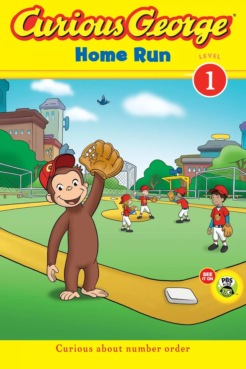 Cover of Curious George Home Run by H.A. Rey.