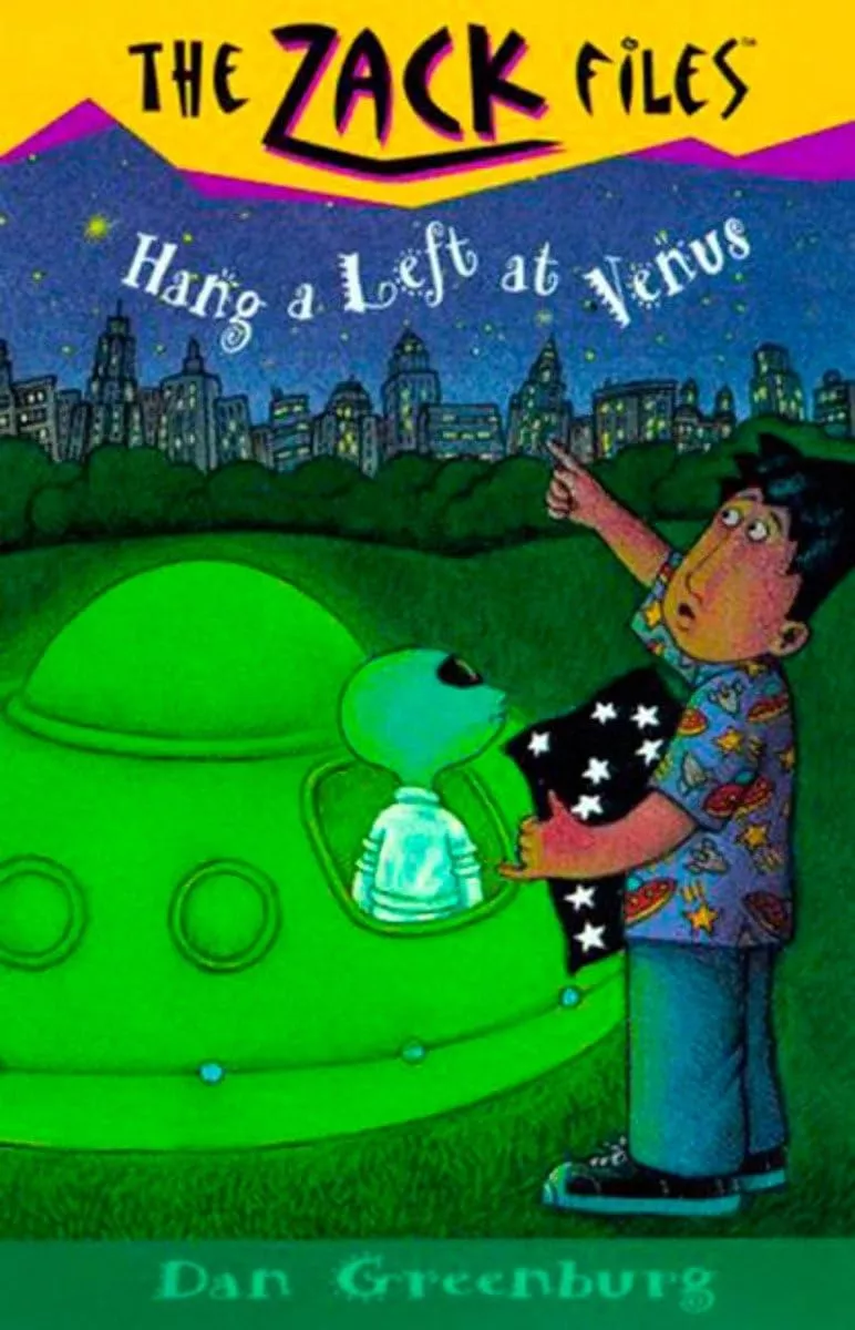 Cover of The Zack Files: Hang a Left at Venus by Dan Greenburg.