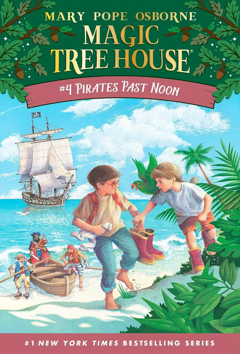 Cover of Magic Treehouse: Pirates Past Noon by Mary Pope Osborne.