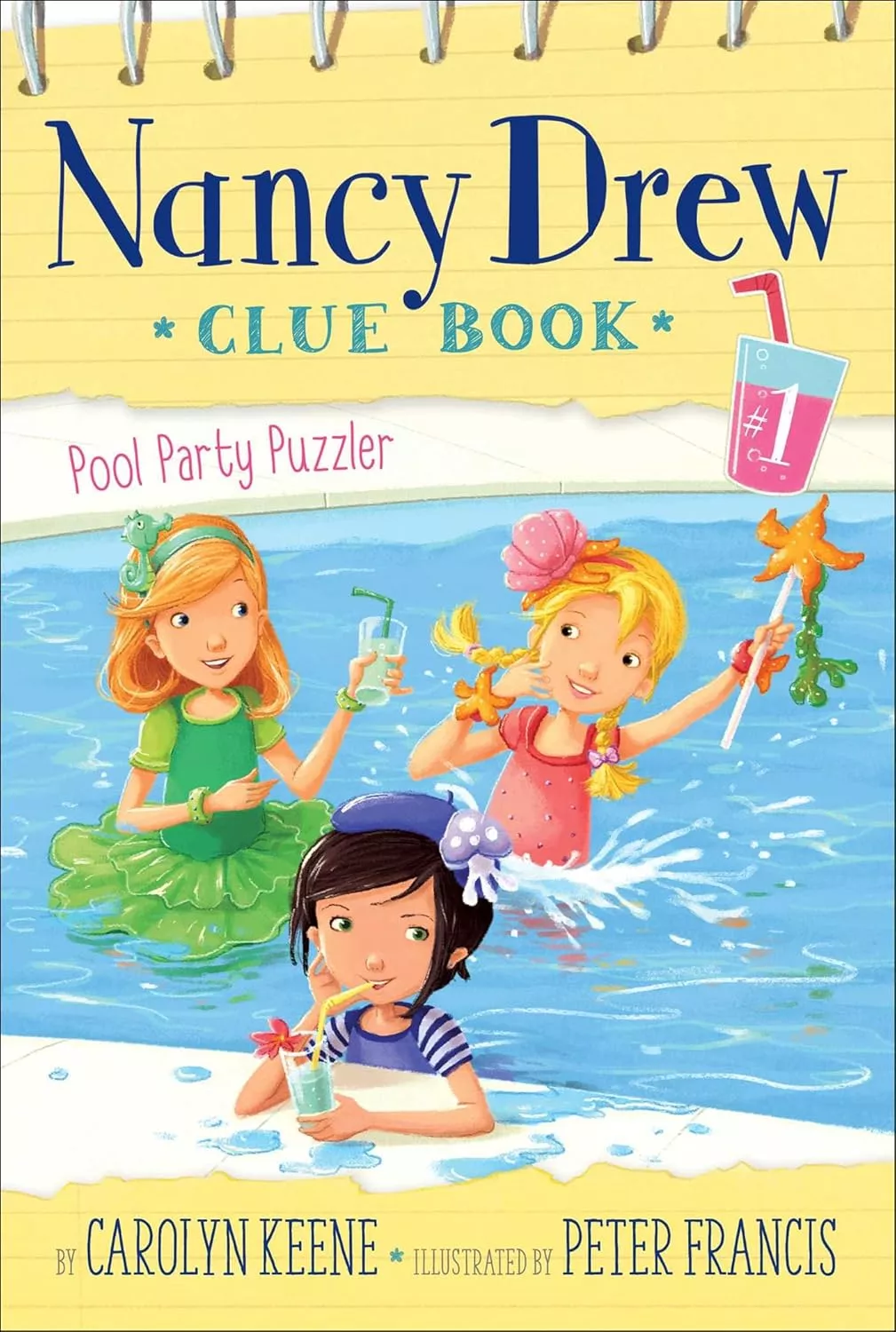 Cover of Nancy Drew Clue Book: Pool Party Puzzler by Carolyn Keene.