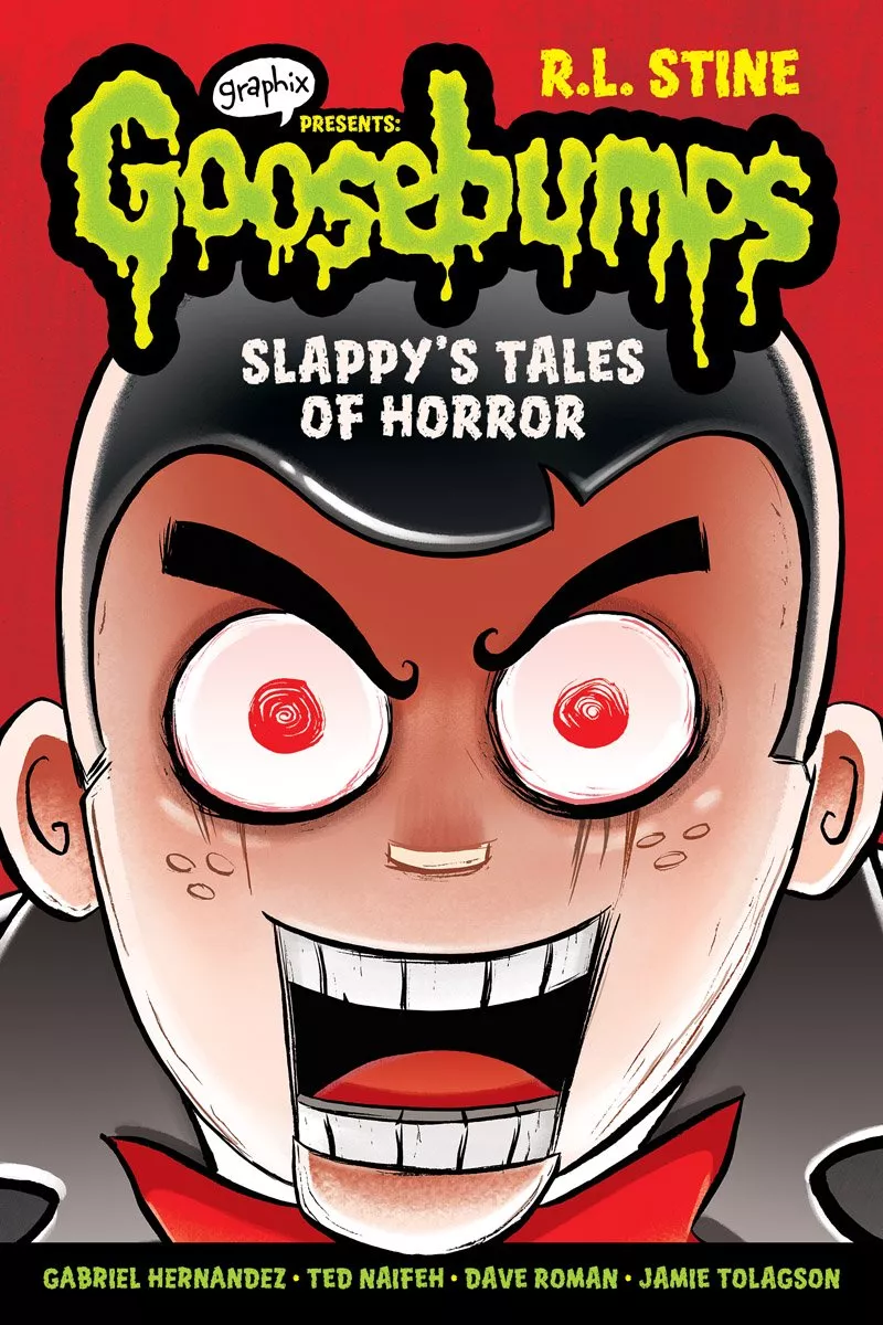 Cover of Goosebumps: Slappy’s Tales of Horror by R.L. Stine.