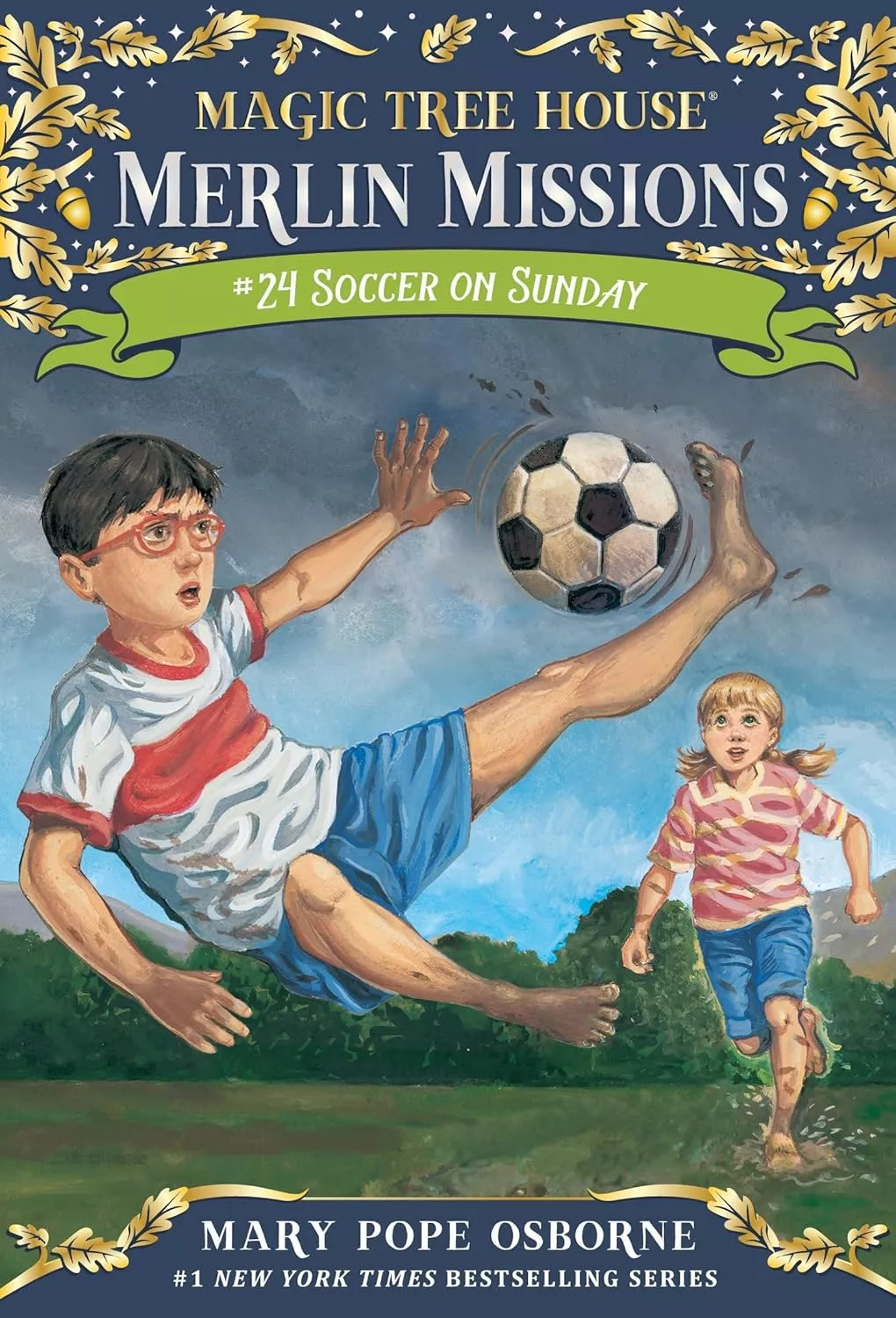 Cover of Magic Treehouse Soccer on Sunday by Mary Pope Osbourne.