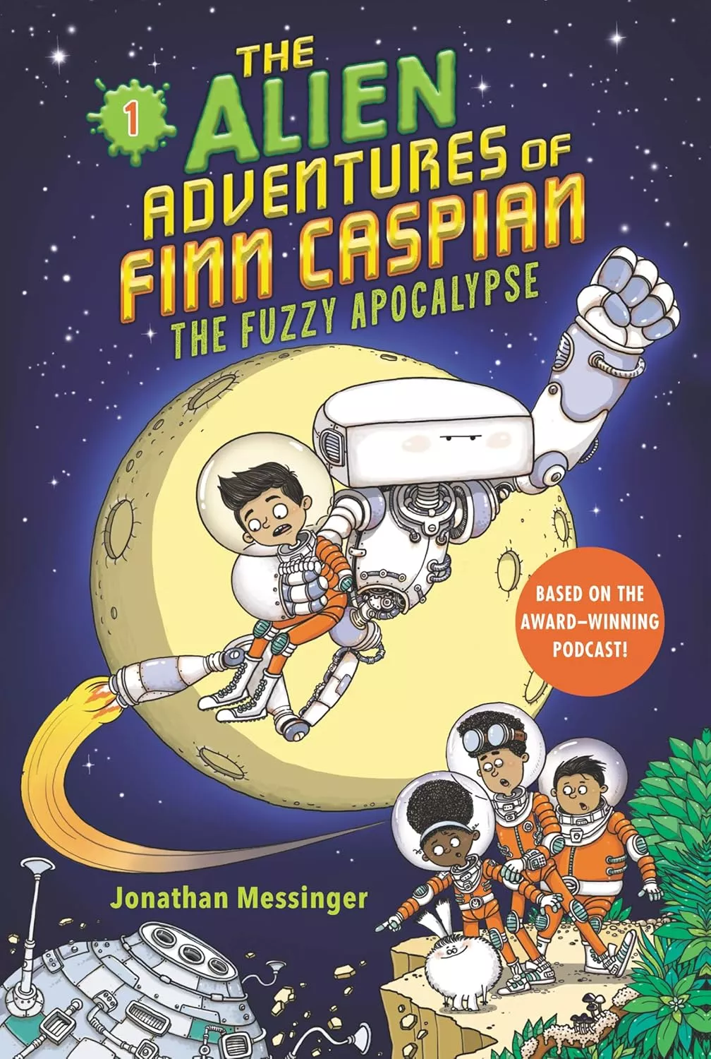 Cover of The Alien Adventures of Finn Caspian: The Fuzzy Apocalypse by Jonathan Messinger.