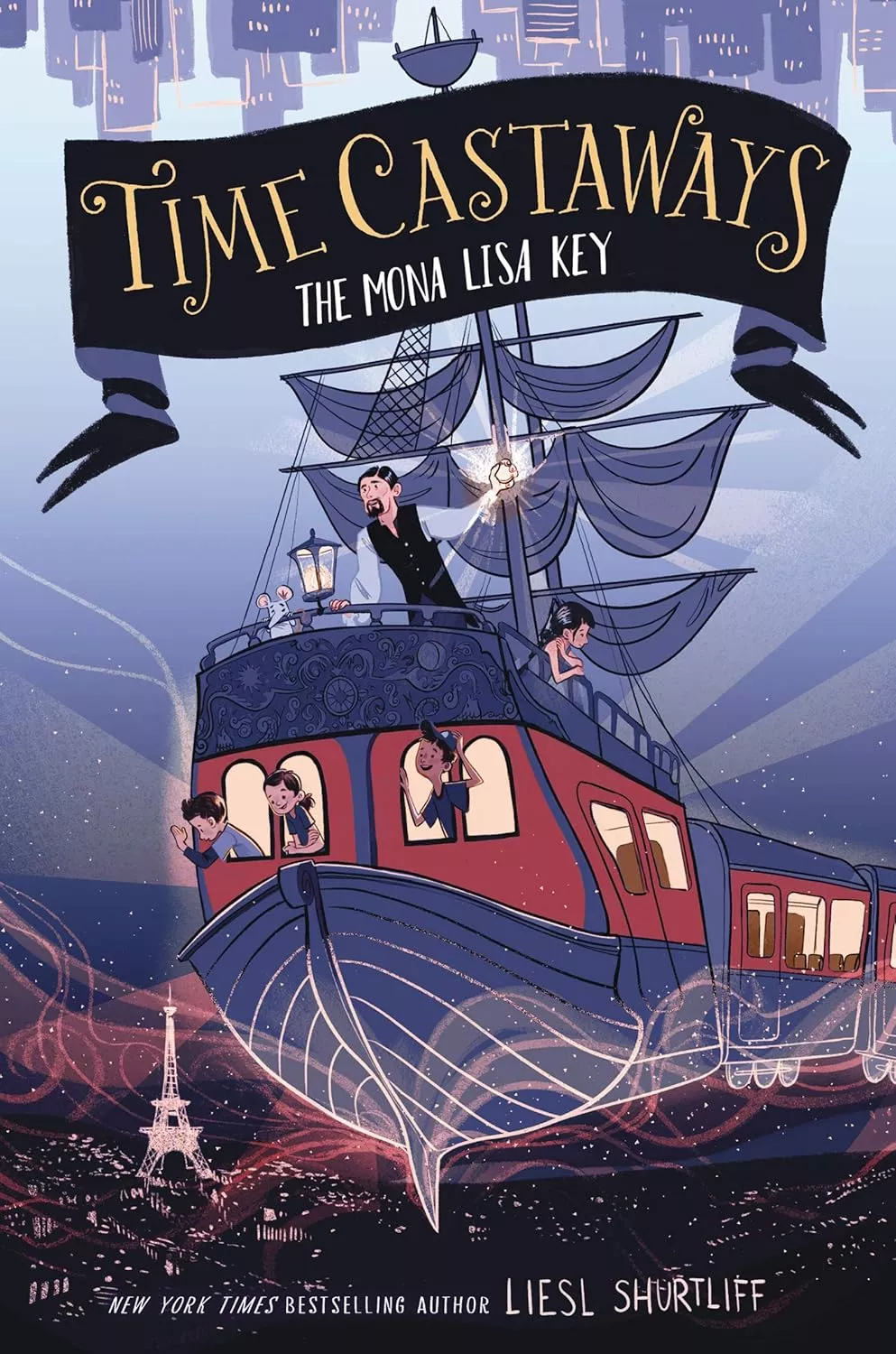 Cover of Time Castaways: The Mona Lisa Key by Liesl Shurtliff.