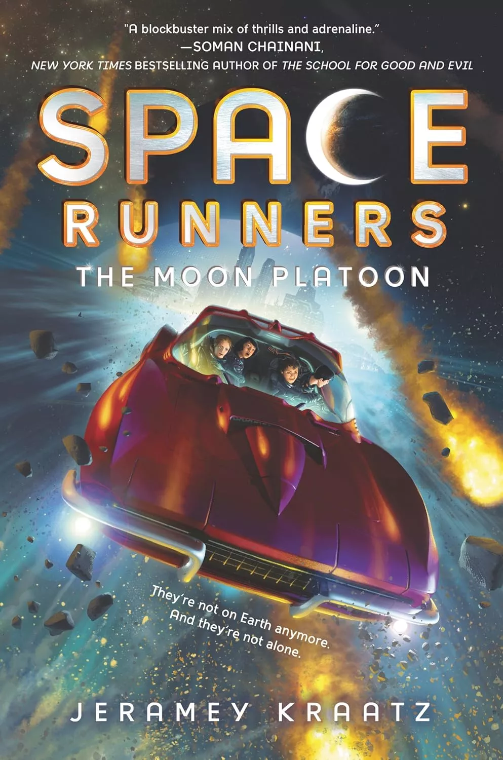 Cover of Space Runners: The Moon Platoon by Jeramey Kraatz.