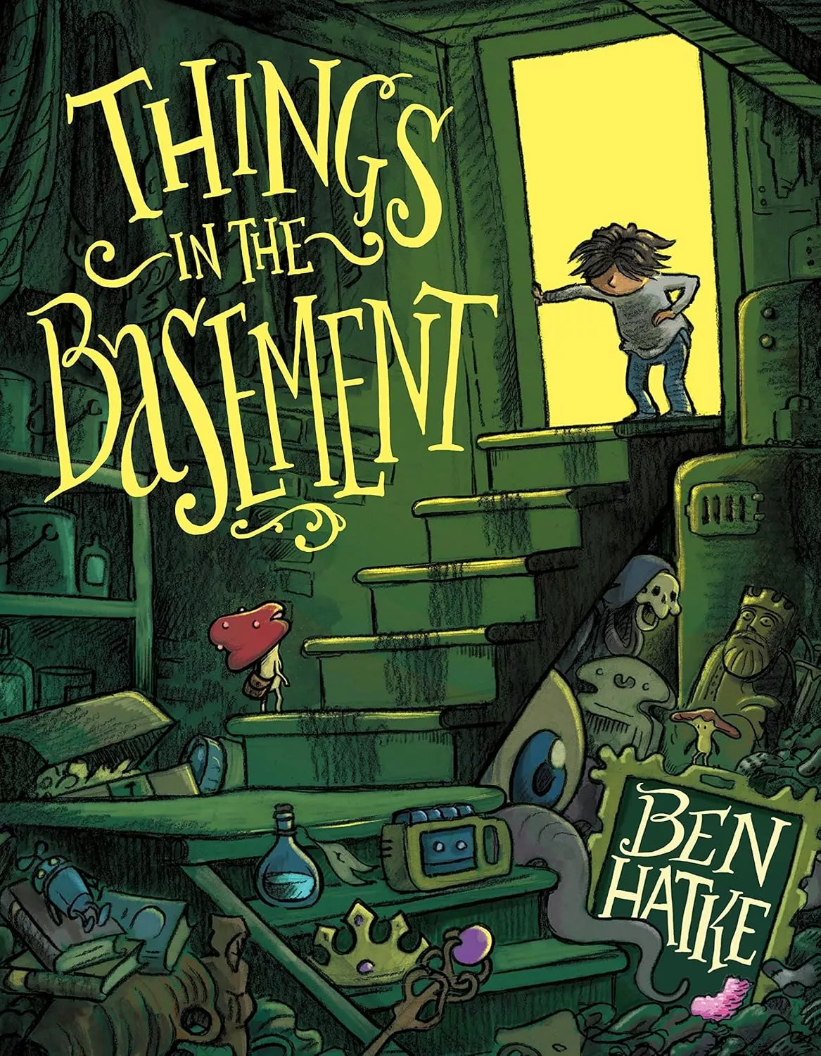 Cover of Things in the Basement by Ben Hatke.
