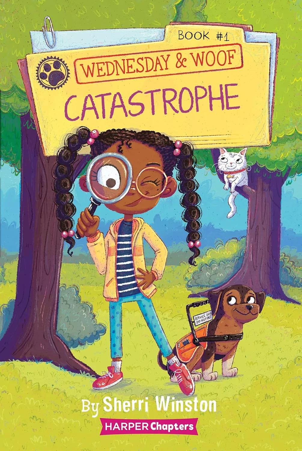 Cover of Wednesday and Woof: Catastrophe by Sherri Winston.