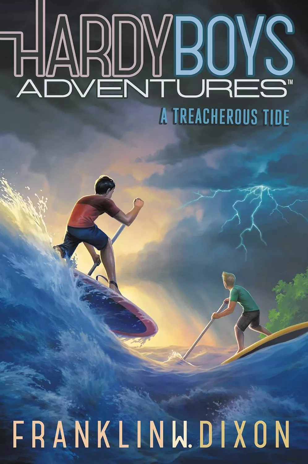 Cover of Hardy Boys Adventures: A Treacherous Tide by Franklin W. Dixon.