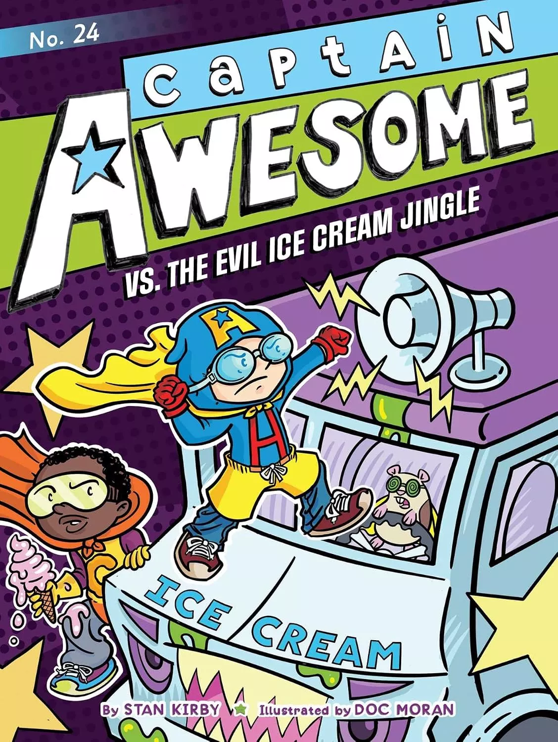 Cover of Captain Awesome vs. the Evil Ice Cream Jingle by Stan Kirby.