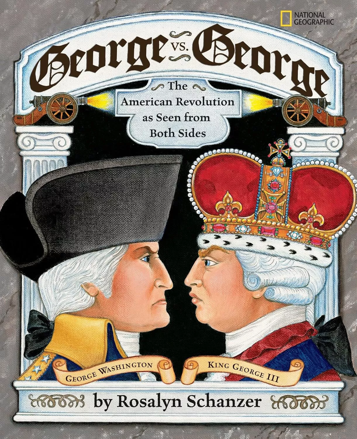Cover of George vs. George by Rosalyn Schanzer.