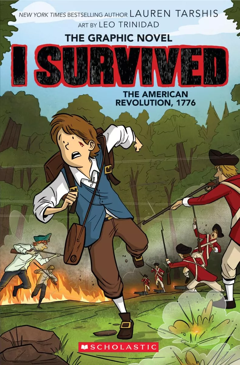 Cover of I Survived the American Revolution, 1776 graphic novel by Lauren Tarshis.