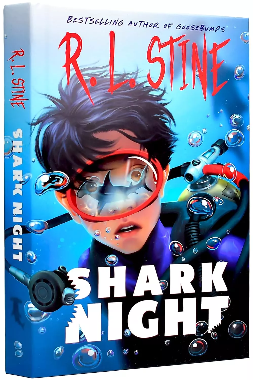 Cover of Shark Night by R.L. Stine.