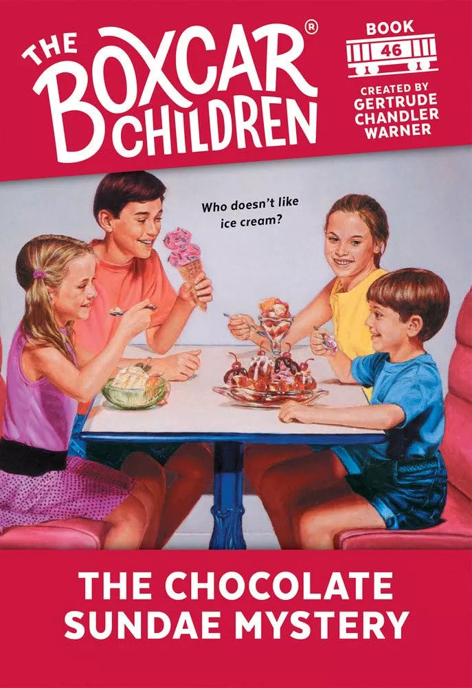 Cover of The Boxcar Children: The Chocolate Sundae Mystery by Gertrude Chandler Warner.