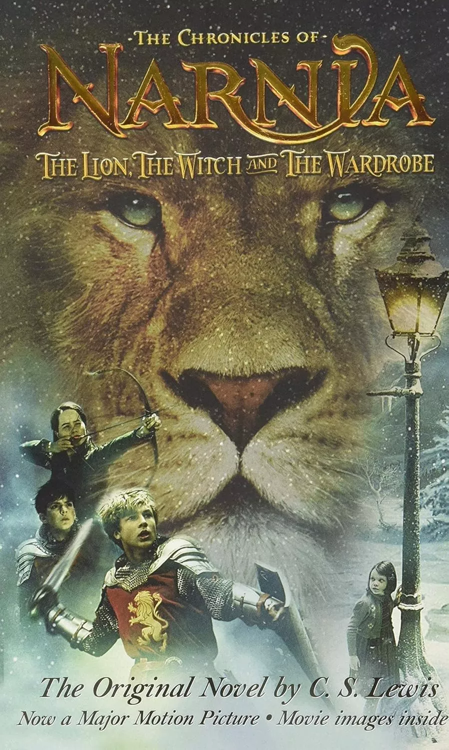 Cover of The Lion, the Witch and the Wardrobe by C.S. Lewis.
