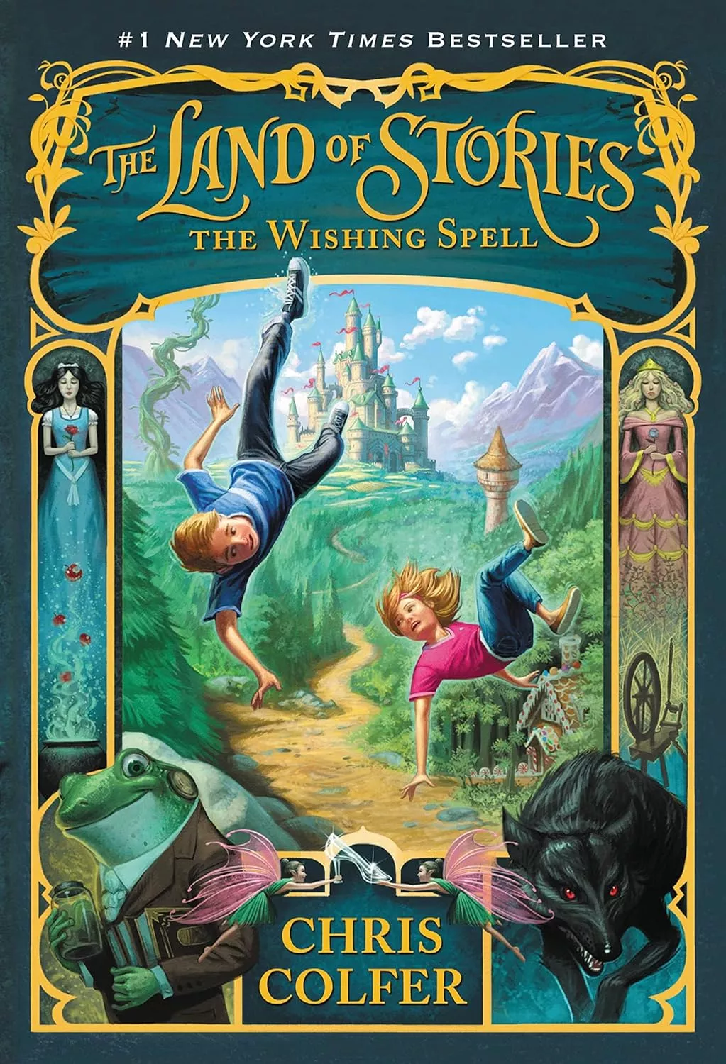 Cover of The Land of Stories: The Wishing Spell by Chris Colfer.