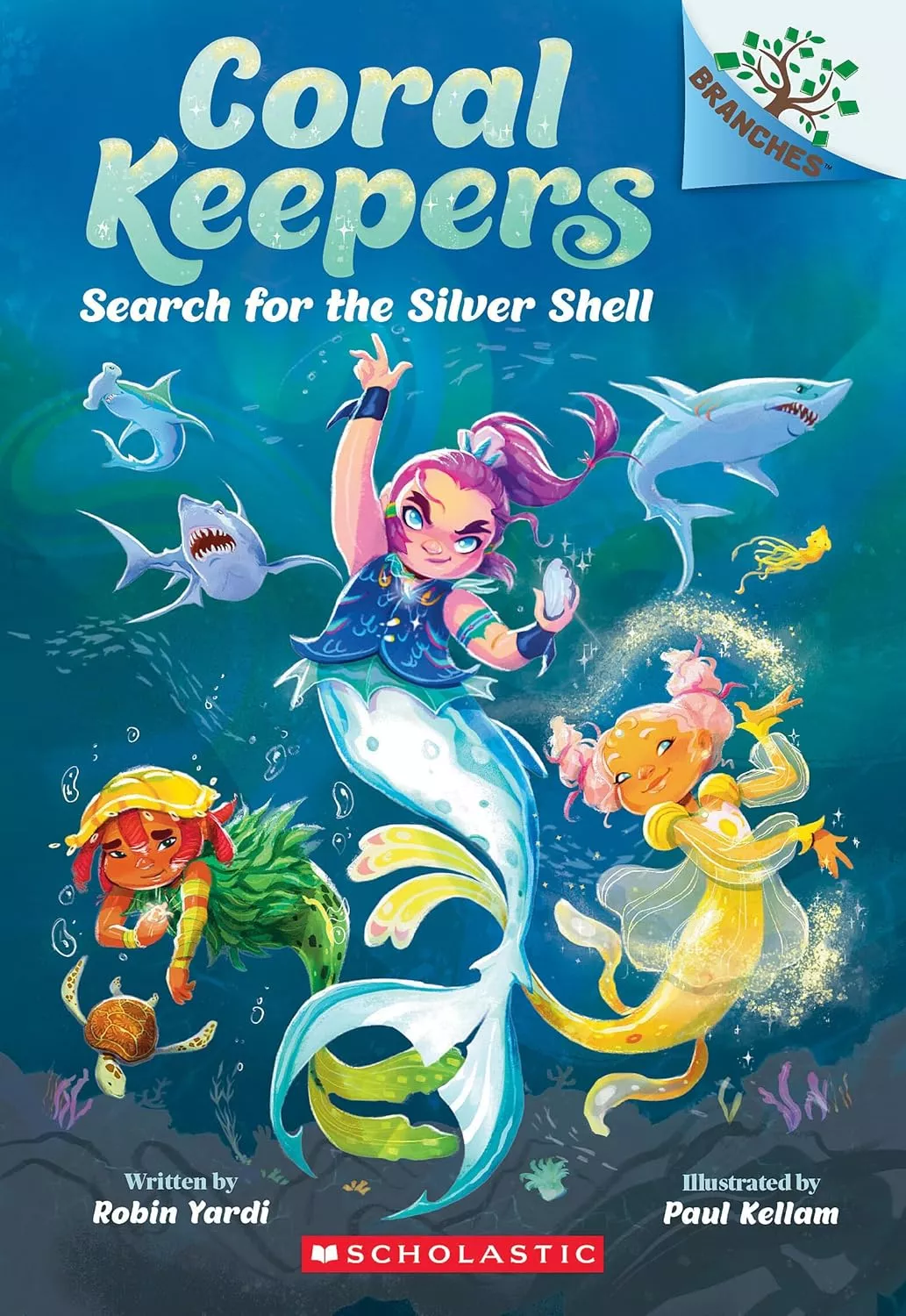 Cover of Coral Keepers: Search for the Silver Shell by Robin Yardi.
