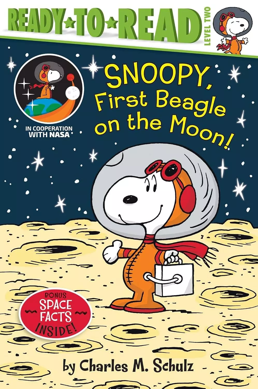 Cover of Snoopy, First Beagle on the Moon! by Charles Schultz.