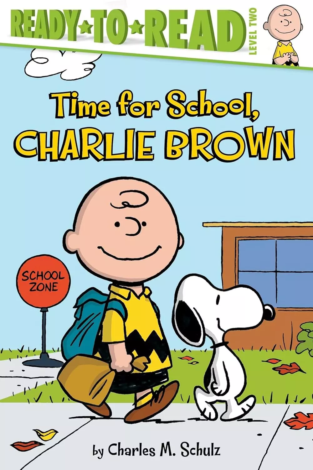 Cover of Time for School, Charlie Brown by Charles Schulz.