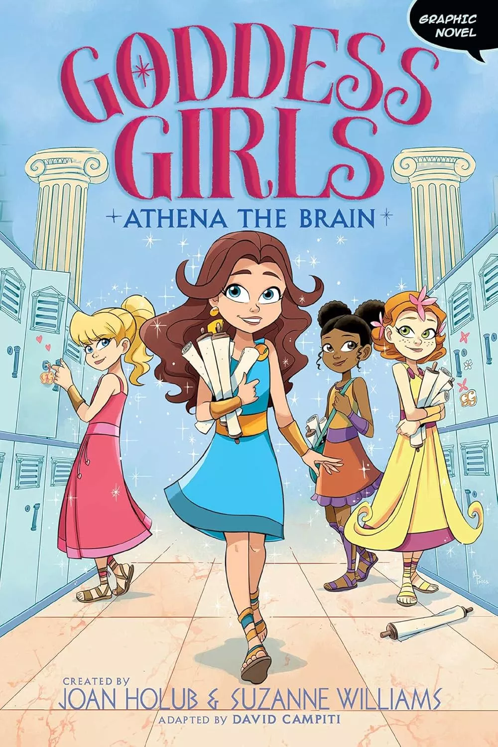 Cover of Athena the Brain Graphic Novel by Joan Holub.