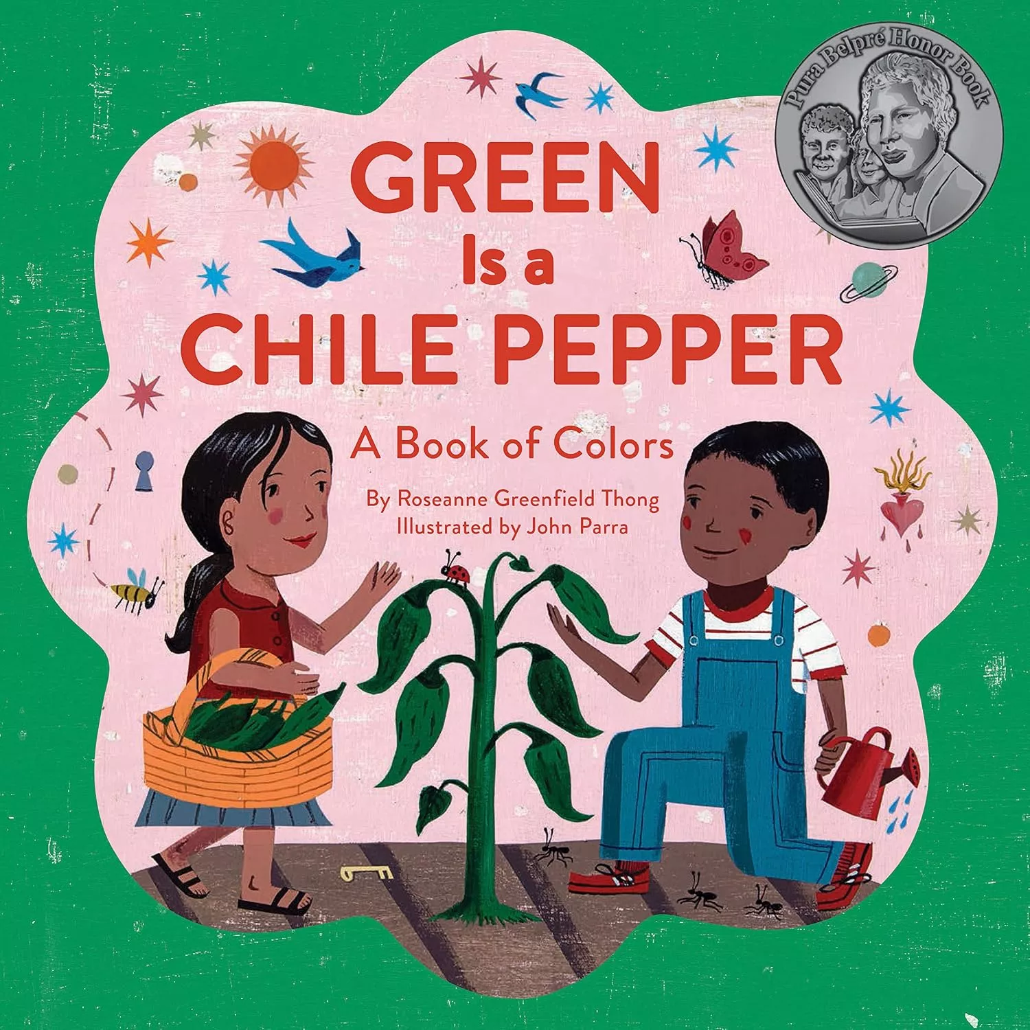 Cover of Green Is a Chile Pepper by Roseanne Thong.