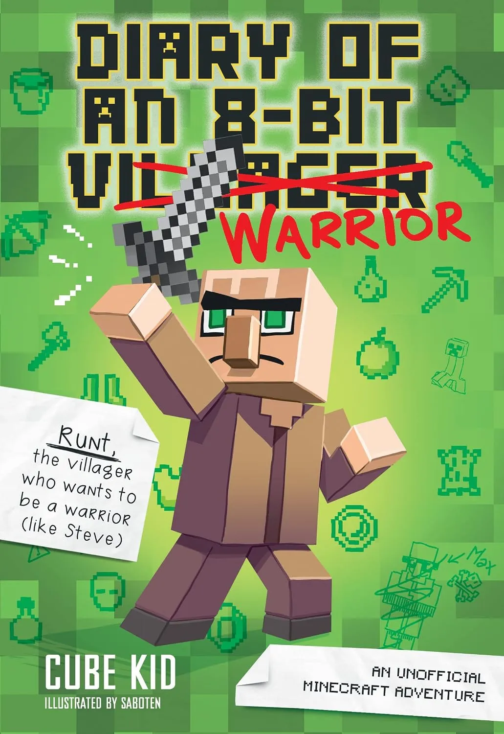 Cover of Diary of an 8-Bit Warrior by Cube Kid.