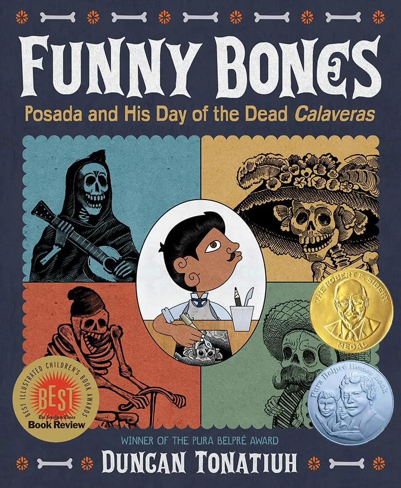 Cover of Funny Bones by Duncan Tonatiuh.