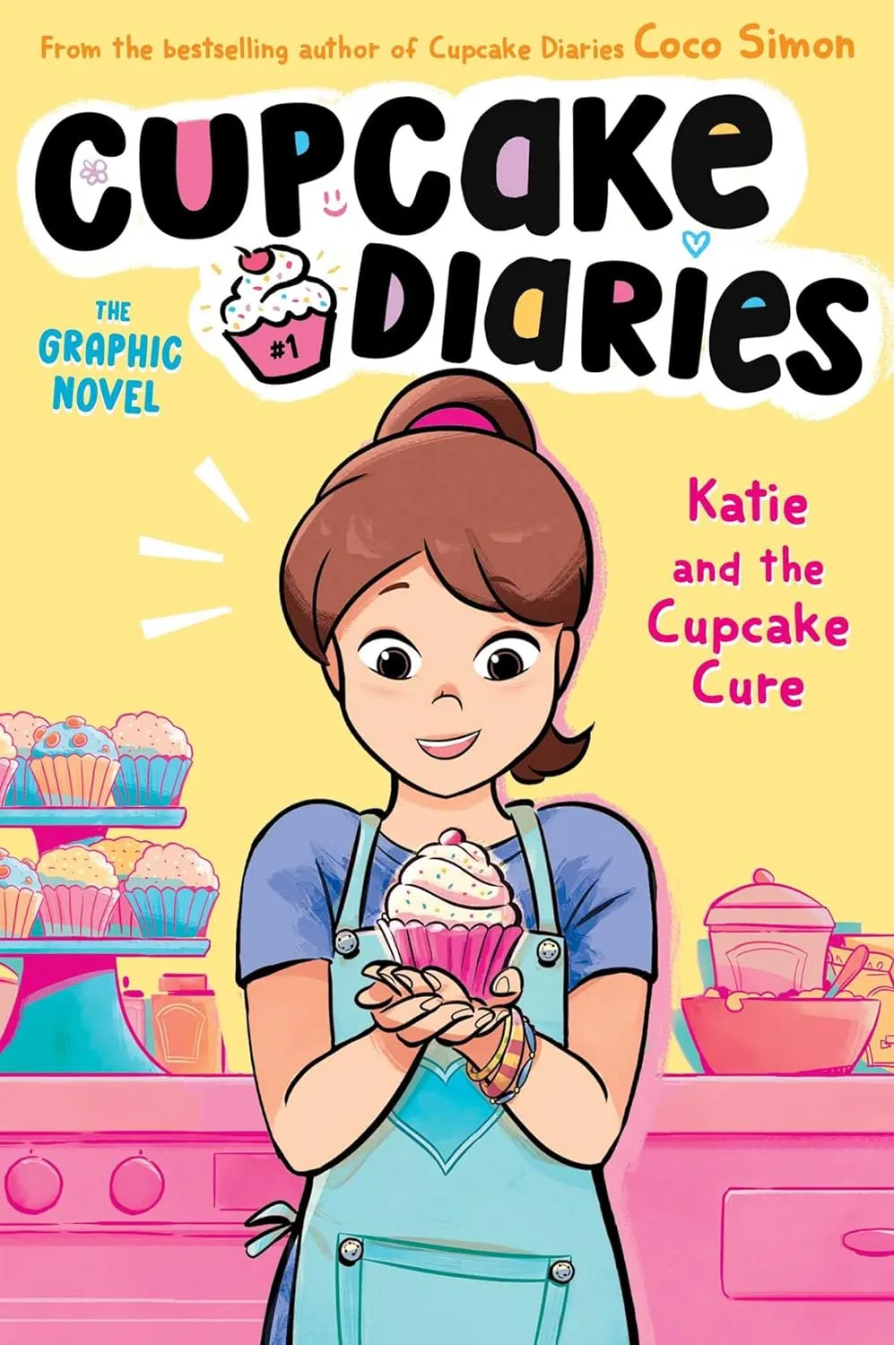 Cover of Cupcake Diaries: Katie and the Cupcake Cure graphic novel by Coco Simon.