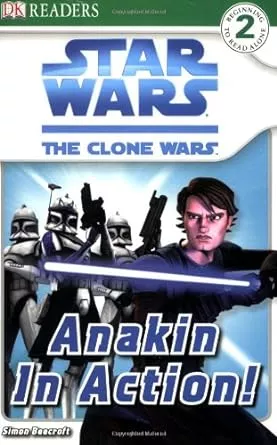 Book cover for Star Wars Anakin in Action picture book by Simon Beecroft