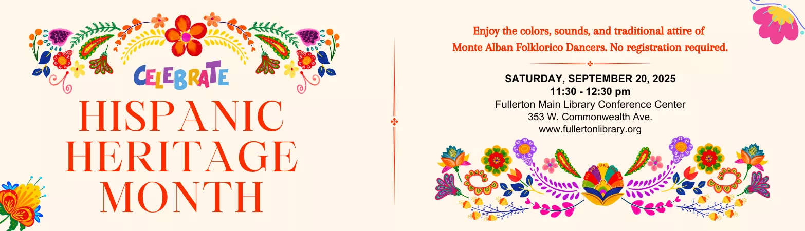 Hispanic Heritage Month Celebration with Monte Alban Folklorico Dancers