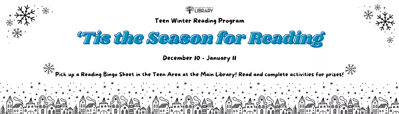 Teen Winter Reading Program December 9 - January 10
