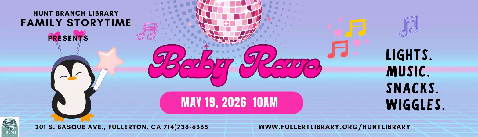 Storytime Baby Rave on Tuesday, May 19th at 10am