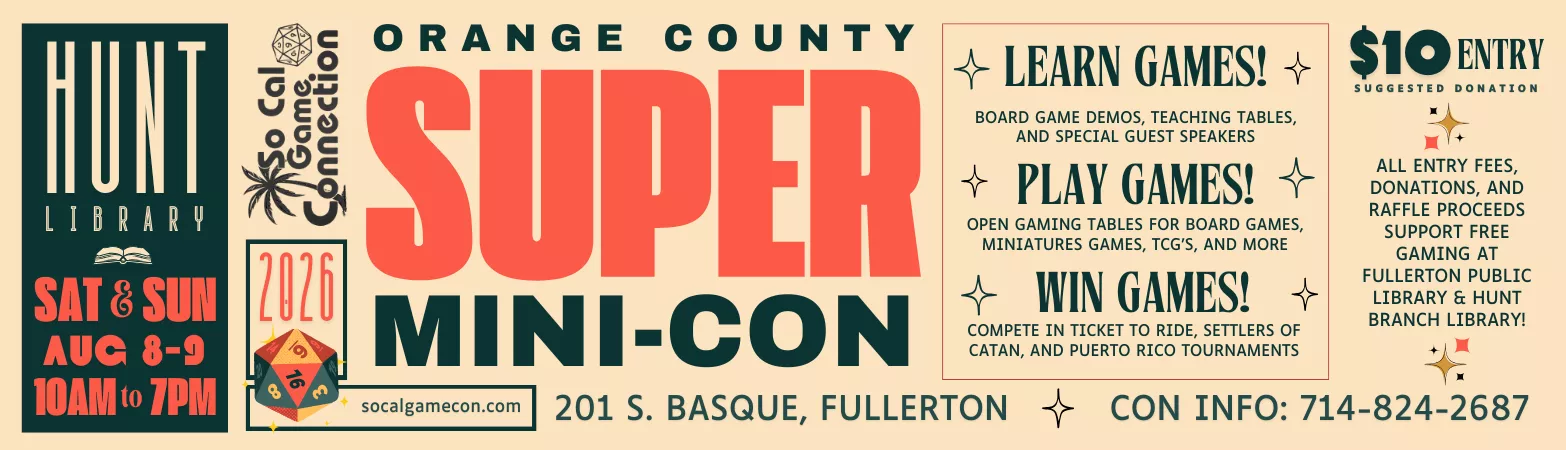 Mini-Con event at Hunt Library on August 8 and 9