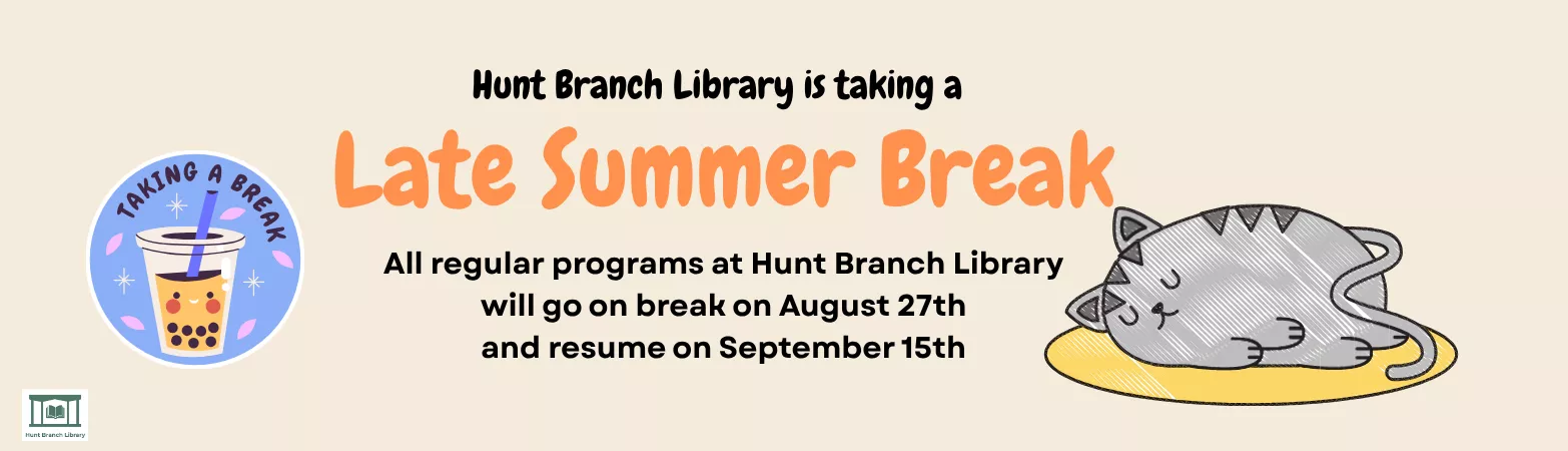 Summer Break Slider for Hunt. Programing restarts on September 15th